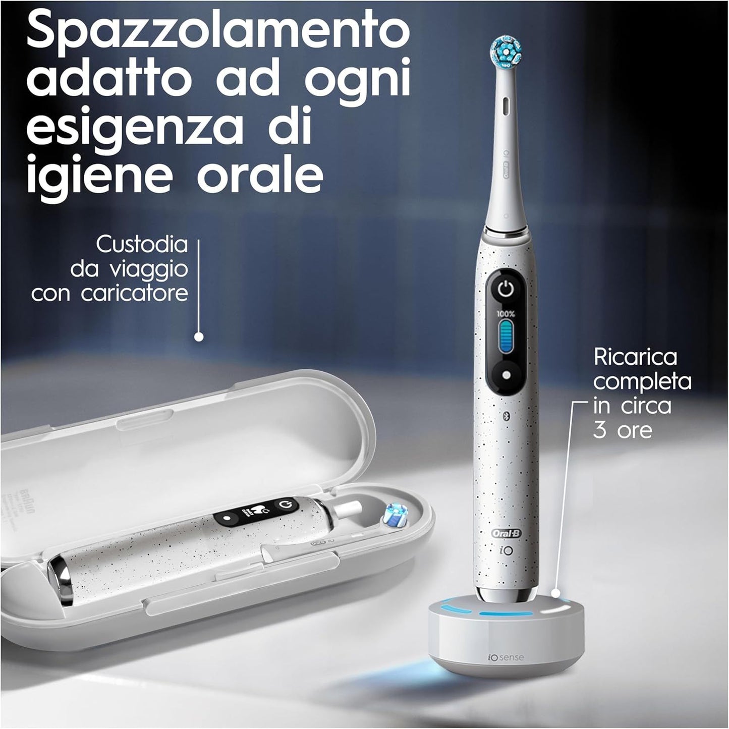 Oral-B Electric Toothbrush iO 10 Black + + Oral-B Pro-Science Advanced Toothpaste Regenerates Enamel (Daily Cleaning)