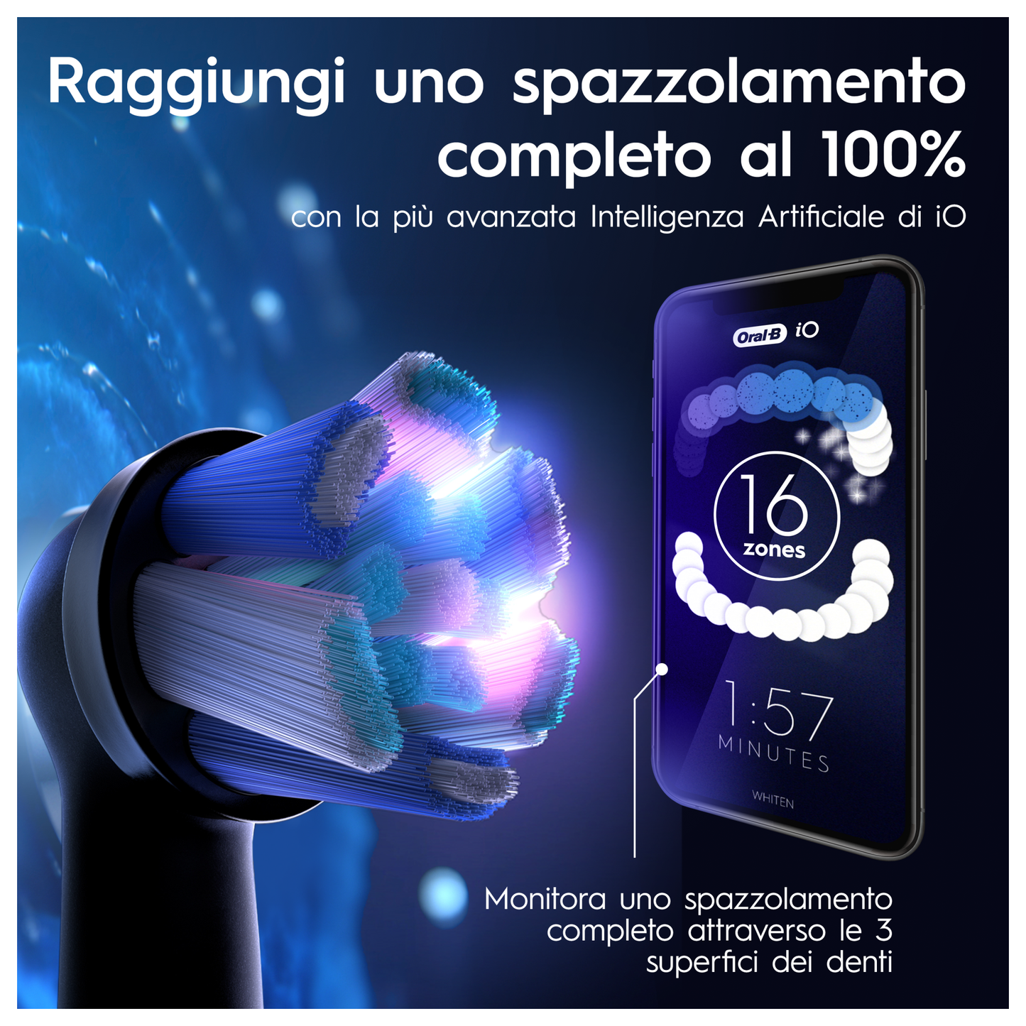 Oral-B Spazzolino Elettrico iO 9 Nero, 2 Testine, 1 Custodia Da Viaggio + Oral-B Dentifricio Pro-Expert Advanced Pulizia Profonda (Prevenzione Per 24 Ore)