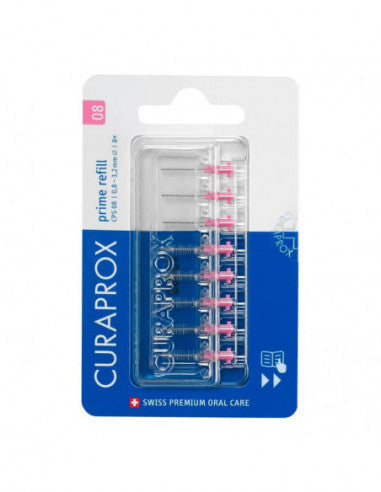 Curaprox Cps 08 Interdentalbürste Prime Refill pink 8 Stück