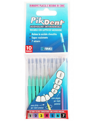 Pikdent Zahnstocher 6 Grün 10 Stück