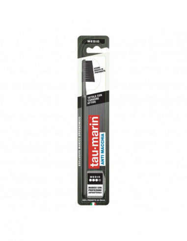 Taumarin Professional Black Zahnbürste mit antibakterieller Wirkung