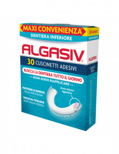 Algasiv Haftmittel für Unterkieferprothese 30 Stück