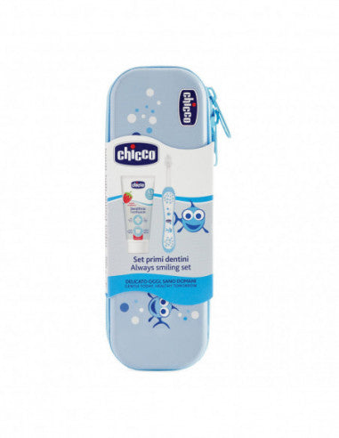 Chicco Zahnpflegeset Blau Mit Fluorid