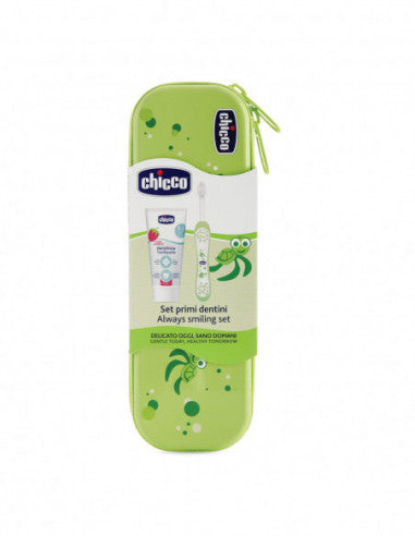 Chicco Green Zahnpflegeset mit Fluorid