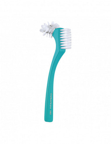 Curaprox Bdc Patented Denture Brush 1 Piece Blue Color