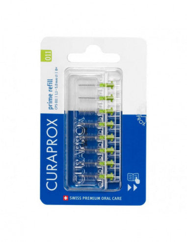 Curaprox Cps 011 Interdentalbürste Prime Refill limettengrün 8 Stück