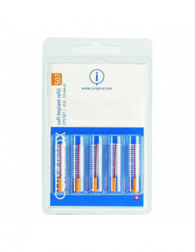 Curaprox Cps Soft Implant Cps 507 With 5 Interdental Brushes + Support