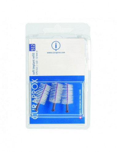 Curaprox Cps Soft Implant Cps 512 With 5 Interdental Brushes + Support