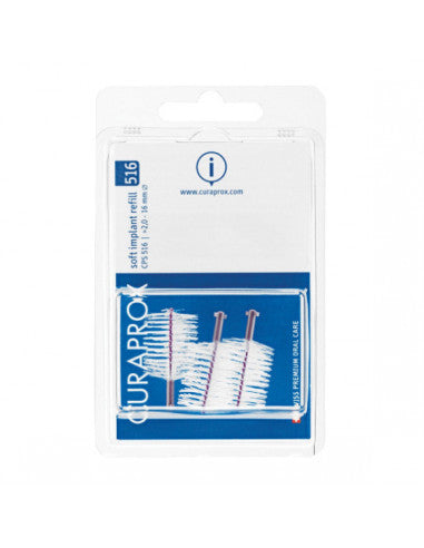 Curaprox Cps Soft Implant Cps 516 With 3 Interdental Brushes + Support
