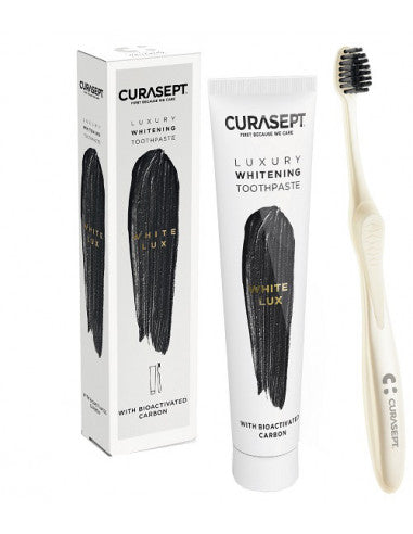 Curasept White Luxury Whitening Toothpaste 75 Ml + Toothbrush