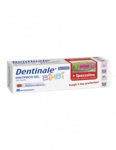 Dentinale Zahnpasta Fluor + Zahnbürste Kinder 0-6 Jahre