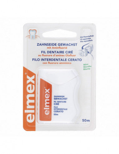 Elmex Zahnseide gewachst 50 Meter