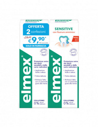 ELMEX SENSITIVE MUNDWASSER 2X400 ML