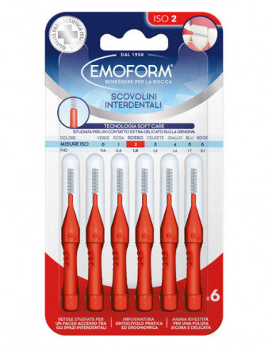 Emoform Iso 2 Red Interdentalbürste 6 Stück