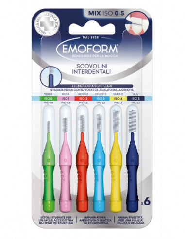 Emoform Interdentalbürsten Mix 6 Stück