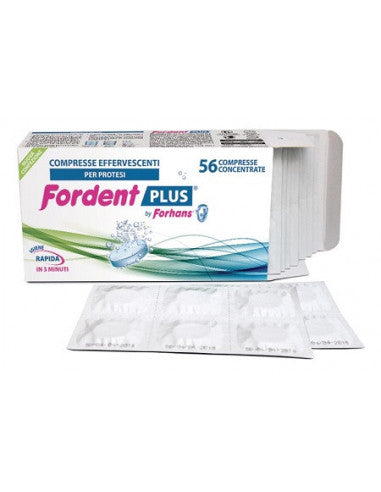 Fordent Plus 56 konzentrierte Tabletten für Zahnprothesen und kieferorthopädische Geräte