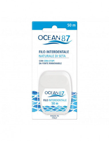 Ocean87 Zahnseide aus Seide und Bienenwachs