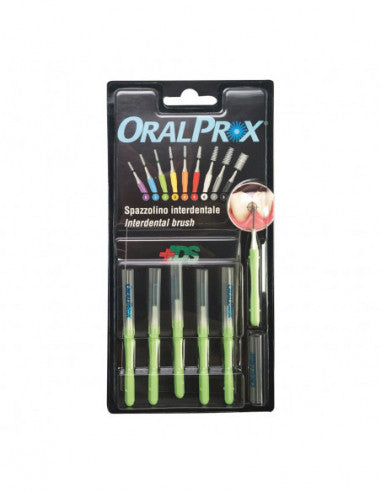 Oralprox Blister of 6 Interdental Brushes Size 2 Green Color
