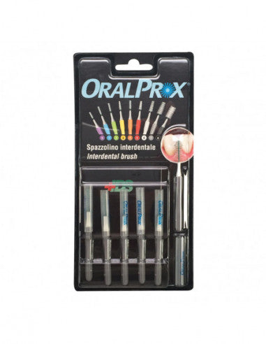 Oralprox Blister of 6 Interdental Brushes Size 7 Grey Color