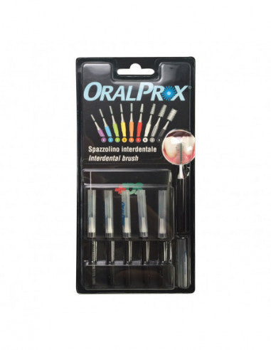 Oralprox Blister of 6 Interdental Brushes Size 8 Black Color
