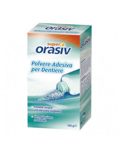 ORASIV SUPER CLINICAL ADHESIVE POWDER FOR DENTAL PROSTHESIS 125G