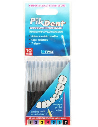 Pikdent Zahnstocher 7 Schwarz 10 Stück