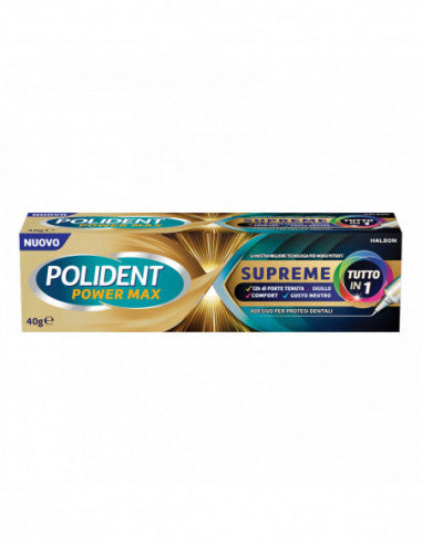 Polident Power Max Supreme All In 1 Denture Adhesive Cream40 G