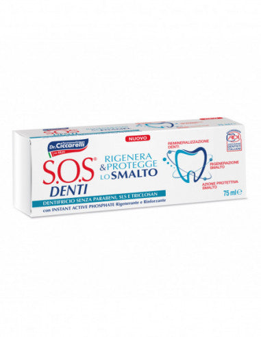 SOS Teeth Zahnpasta regeneriert den Zahnschmelz 75 ml