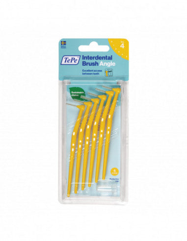 Tepe Angle Interdental Brush Yellow 0.7mm 6 Pieces