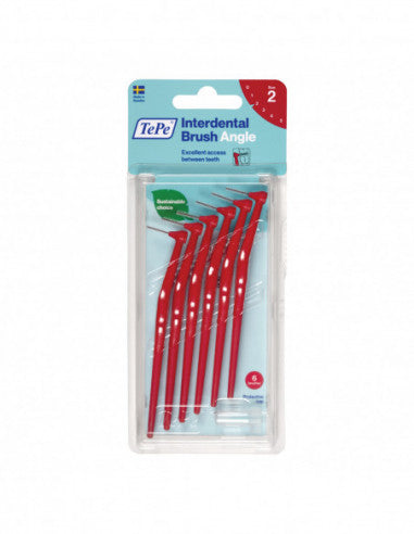 Tepe Angle Interdental Brush Red 0.5mm 6 Pieces