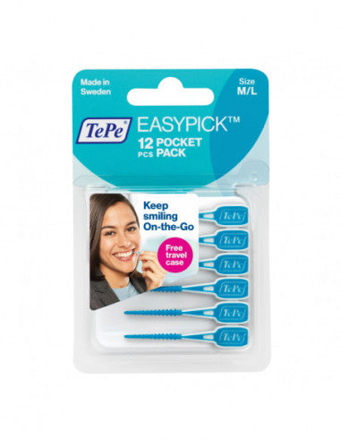 Tepe Easypick M/l Blau 12 Stück