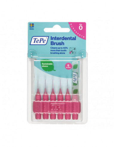 Tepe Interdentalbürsten Pink 0,4mm 6 Stück