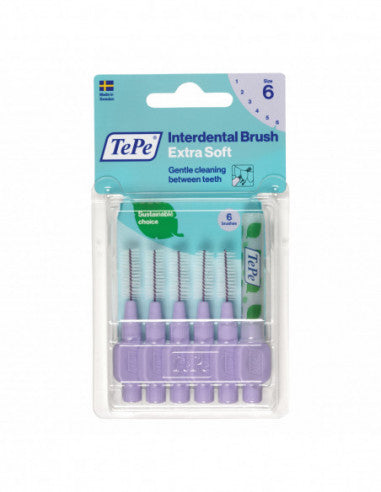 Tepe Interdentalbürste Xsoft Lila 1,1mm 6 Stück